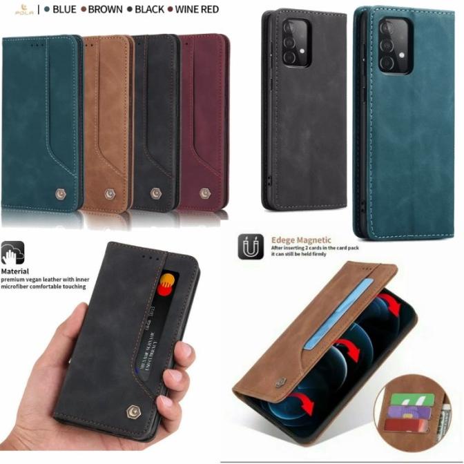 Case Samsung Galaxy A52S 5G Flip Cover Sarung Dompet Kulit Original