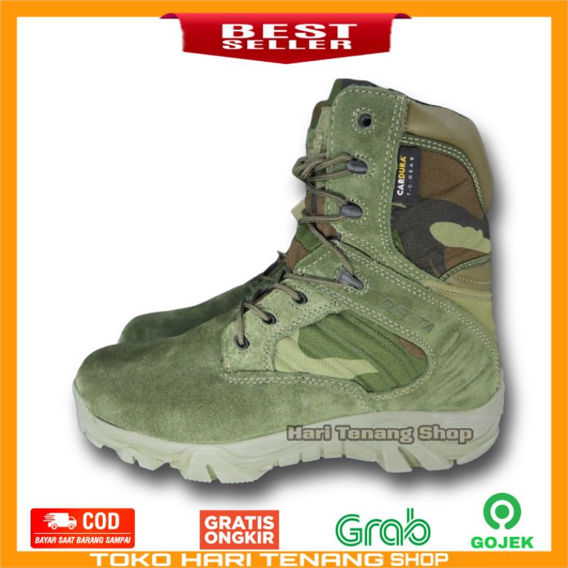 SEPATU BOOTS 516/SEPATU  TACTICAL 516 LORENG HIJAU/SEPATU BOOTS PRIA DAN WANITA IMPORT