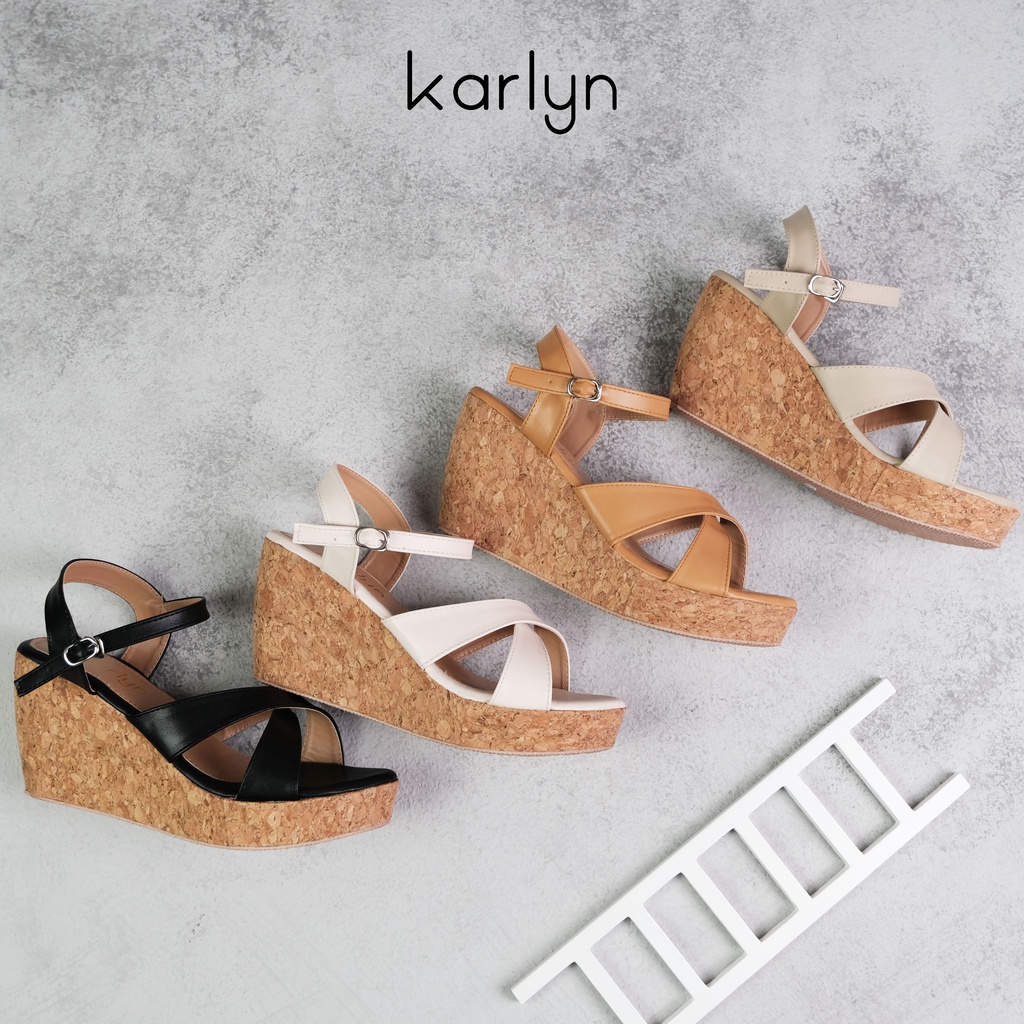 Karlyn Sandra Sandal Wedges wanita