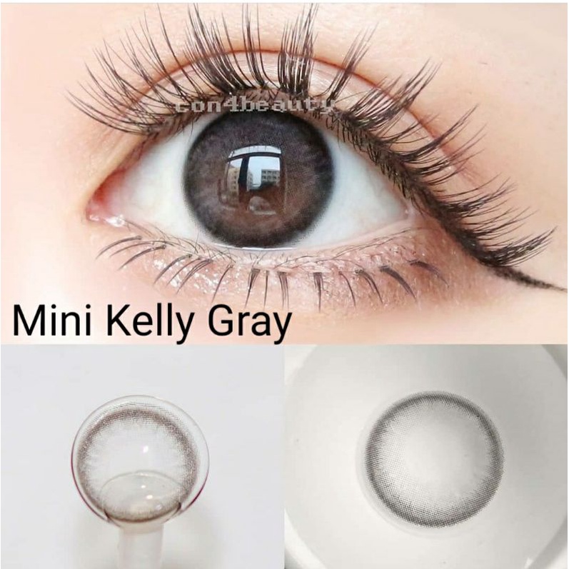 Softlens Mini KELLY Brown Coklat Gray Grey Normal Minus s.d 10.00 Softlen Minus Tinggi Korea