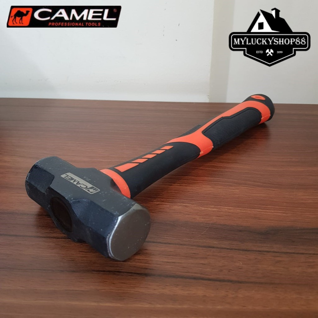 Camel Palu Batu Beton Tembok 2 LB Palu Bodem Bogem 2Lb Gagang Rubber