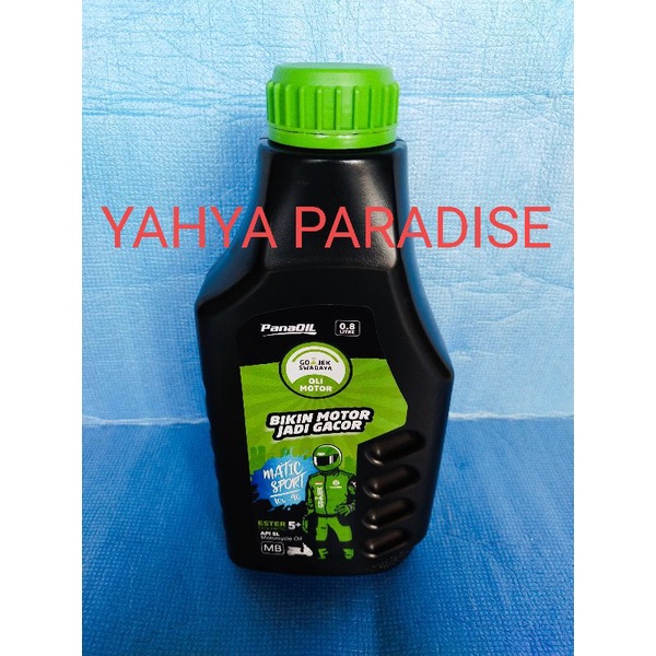 OLI MOTOR MATIC GOJEK SWADAYA PANAOIL 10W 40 API SL SYNTHETIC ESTER 5 PLUS 0.8 LITER