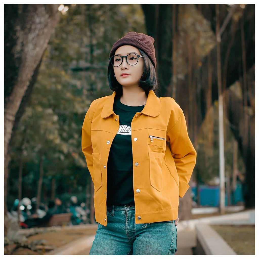 Polan Jaket - Jaket Pocket Zippy Wanita