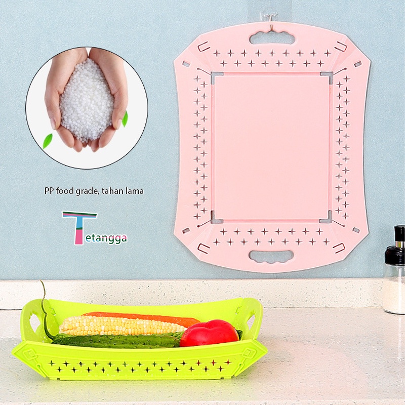 Talenan Bahan Jerami Gandum Warna Cutting Board  Alat Dapur Talenan Wastafel 3 In 1 Talenan Plastik