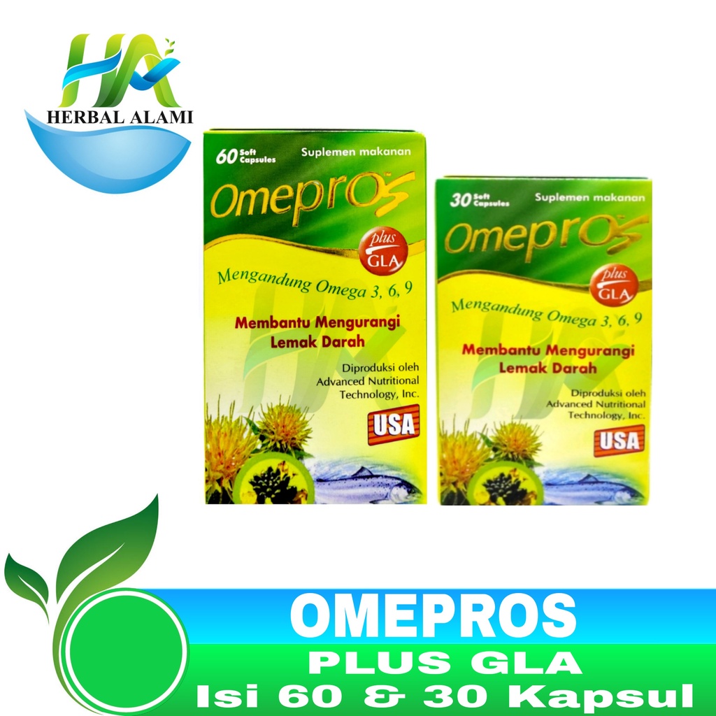 Omepros PLUS GLA - Penurun Kolesterol / Menurunkan Lemak Darah