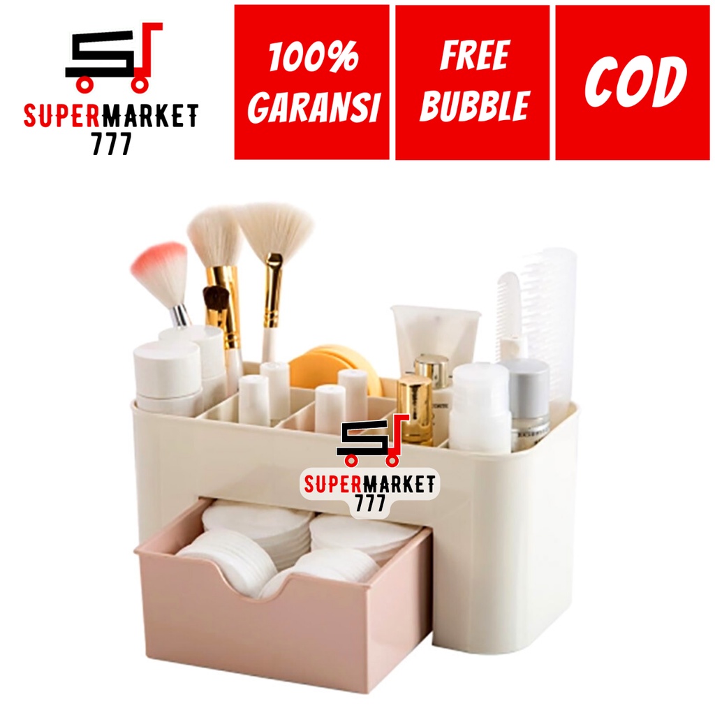RAK LEMARI MEJA PENYIMPANAN KOSMETIK MAKEUP ORGINIZER RAK LEMARI MEJA BELAJAR RAK BOX PENYIMPANAN ST