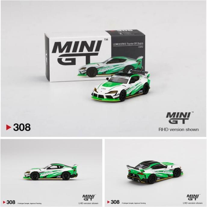 Mini GT MiniGT LB Works Toyota GR Supra CSR2 MGT 308 1/64