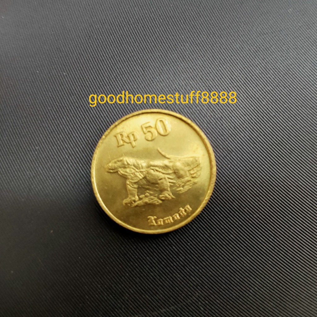 KOIN 50 EMAS GOLD RUPIAH UANG KOIN KUNO JADUL COIN