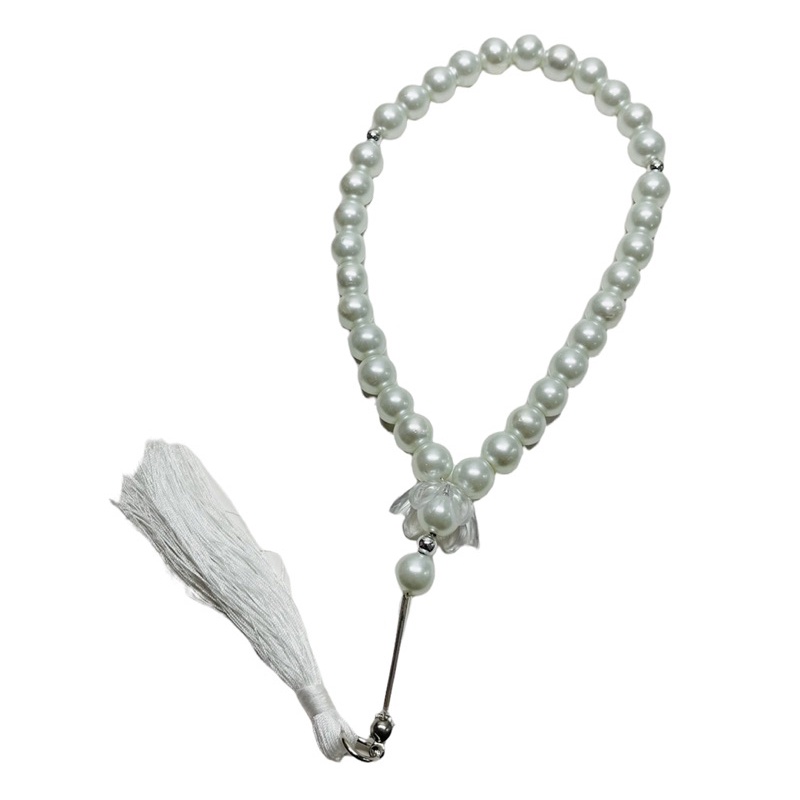 TASBIH MUTIARA 33 BUTIR BUNGA TASSEL SERIES