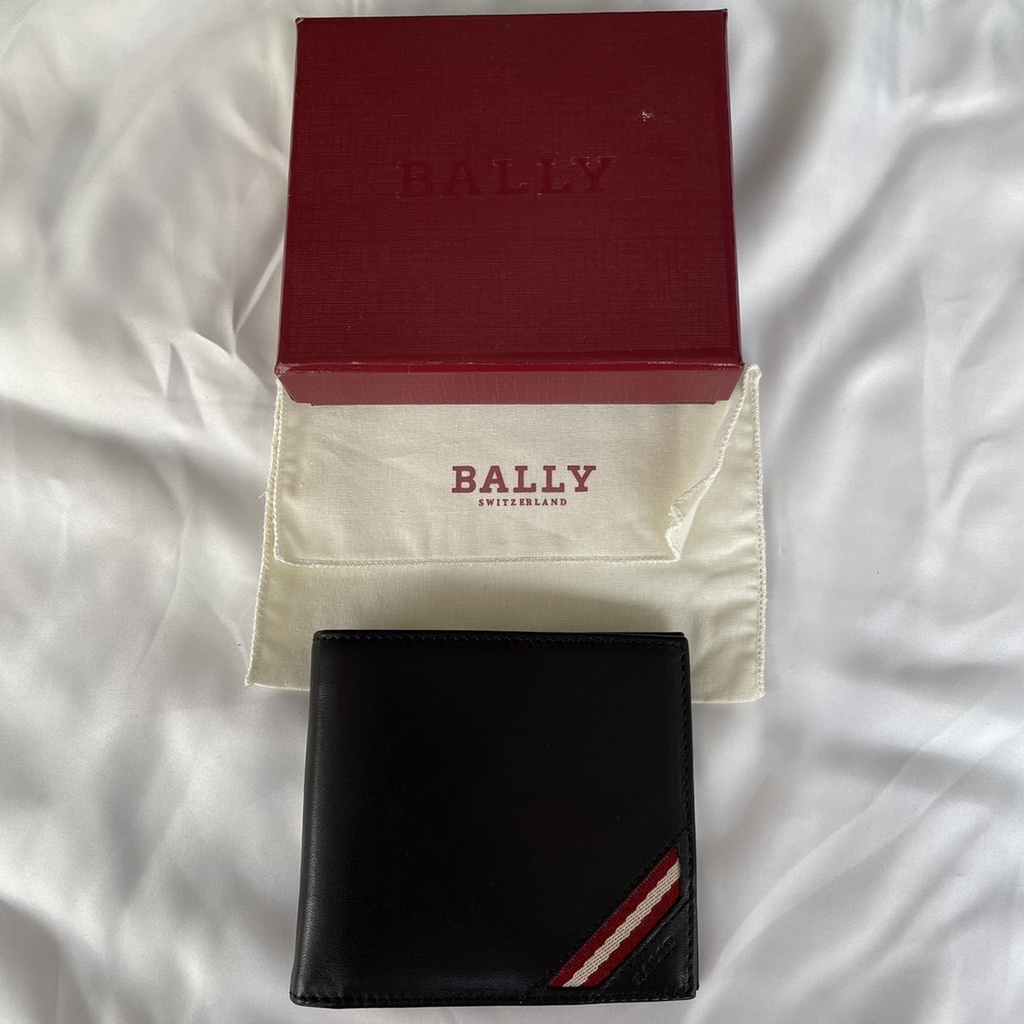 WALLET Dompet PRIA Bally Wallet Bifold Men Wallet Black