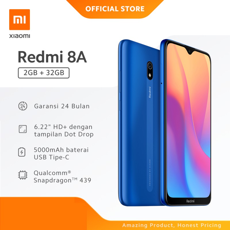 HP XIAOMI Redmi 8   A Pro 2/32GB & 3/32GB - GARANSI RESMI | Shopee Indonesia