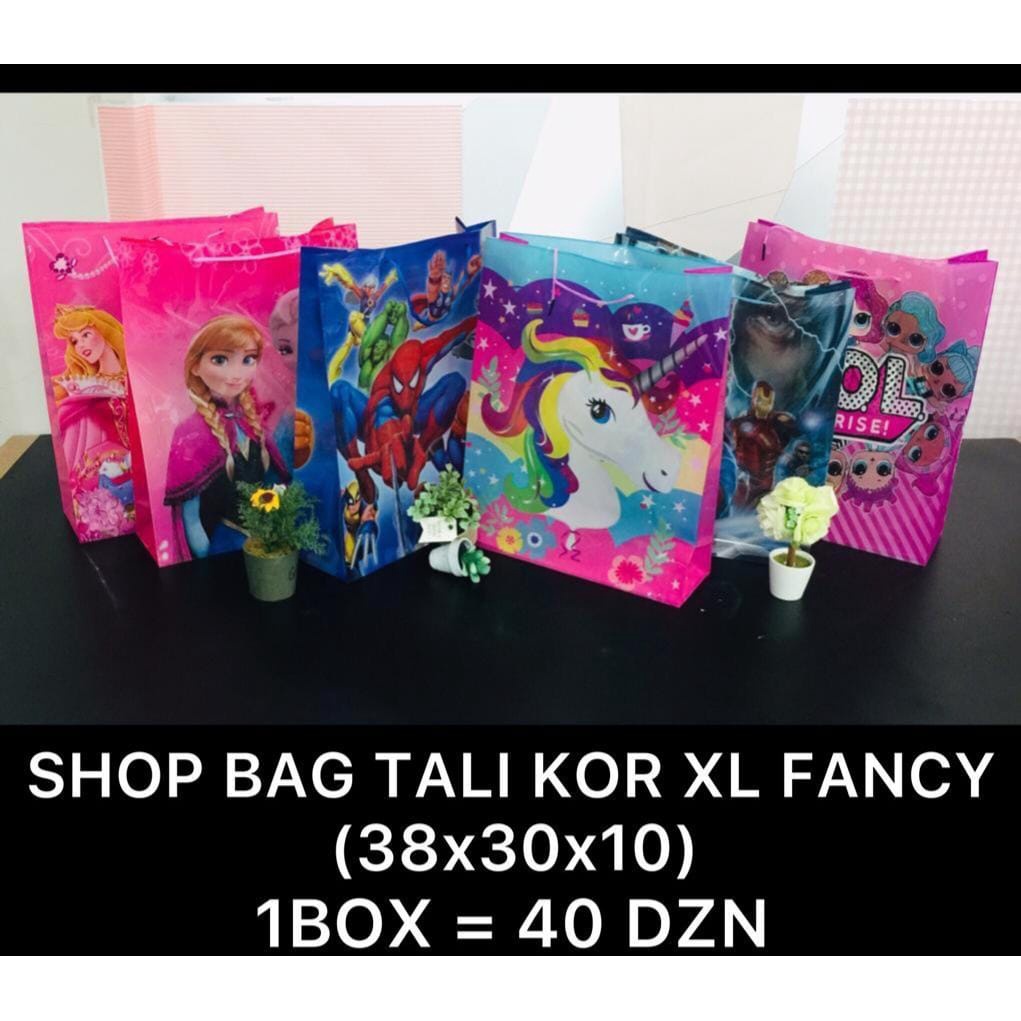 

[1 PCS] Paper Bag Tali Tas Snack ulang Tahun FANCY Bahan Tebal