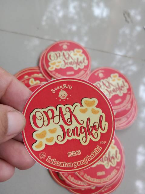 

Stiker label murah/Stiker Label Makanan/ Stiker Produk 5 cm
