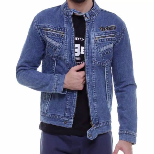 TURUN HARGA ! JAKET JEANS SLETING THE BERRY JAKET JEANS PRIA JAKET DENIM BISA BAYAR DI TEMPAT