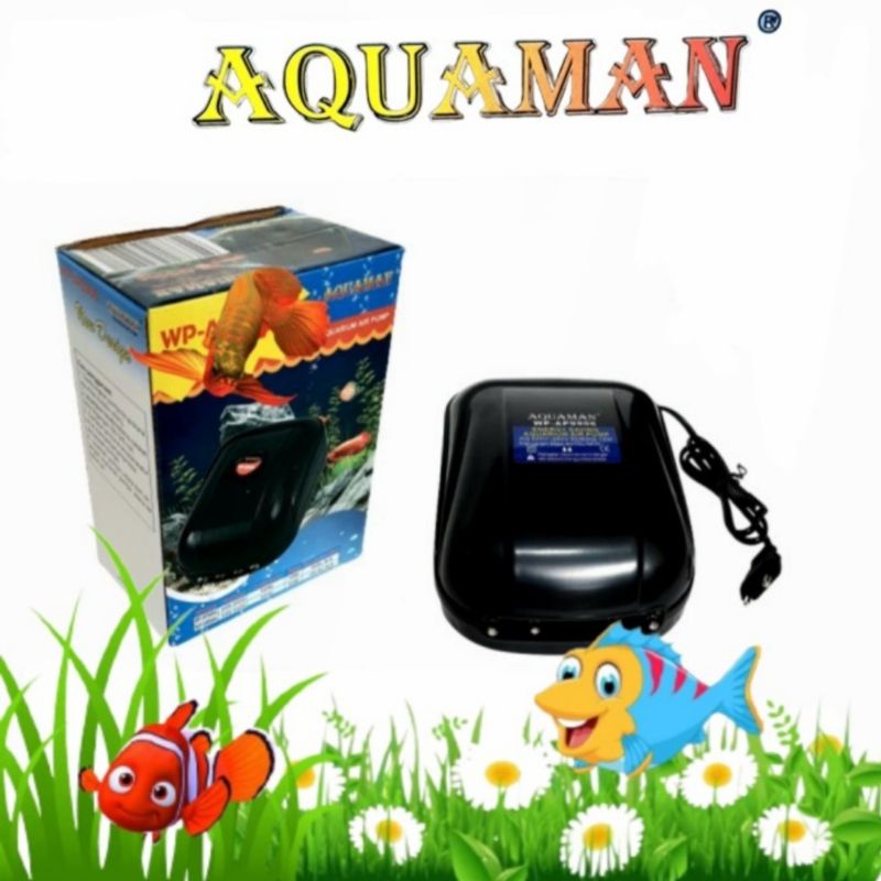 AIR PUMP AQUAMAN 9904 AERATOR 4 OUTPUT AQUARIUM KOLAM IKAN