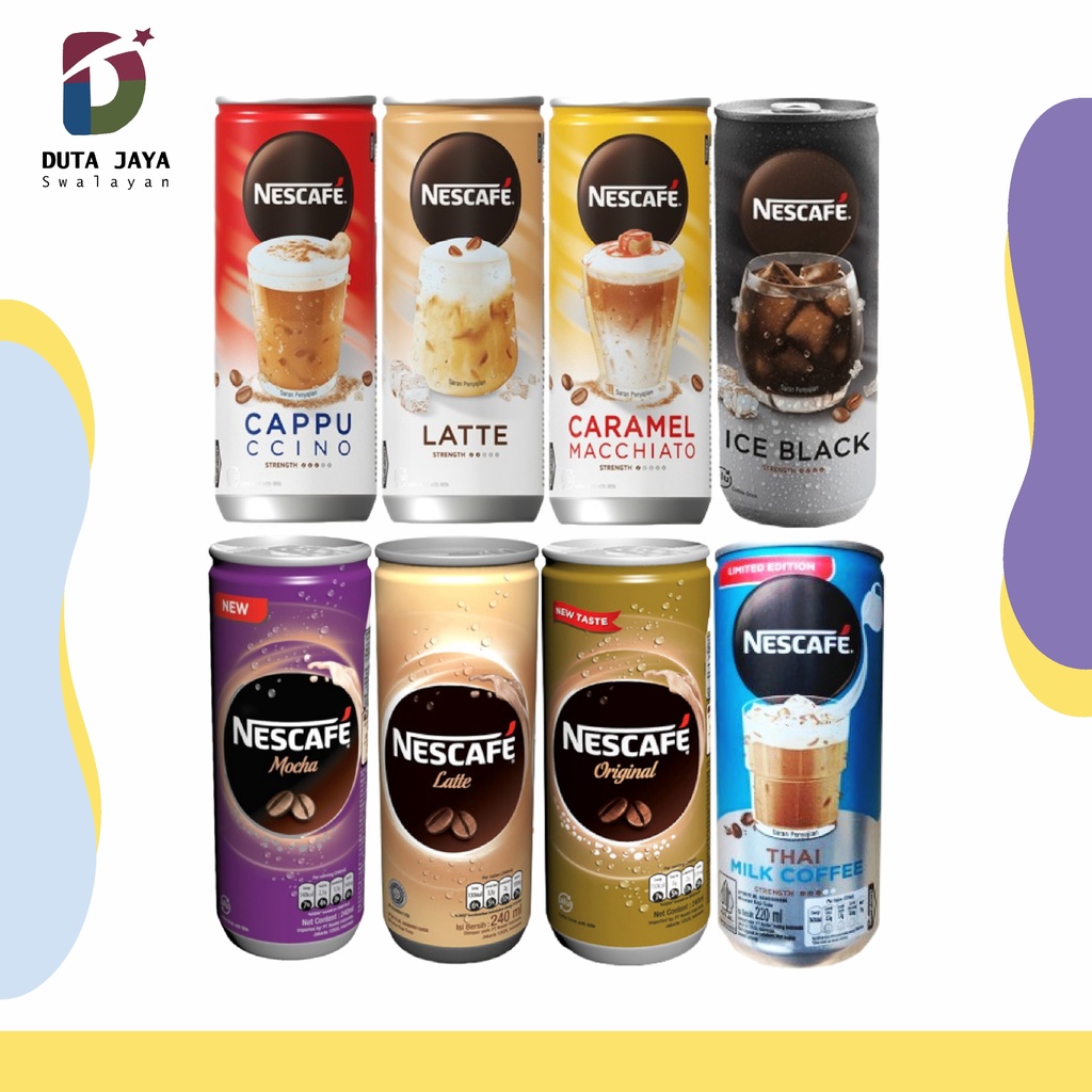 Nescafe Can Minuman Kopi Rasa Ala Cafe Kaleng Strength RTD Siap Minum