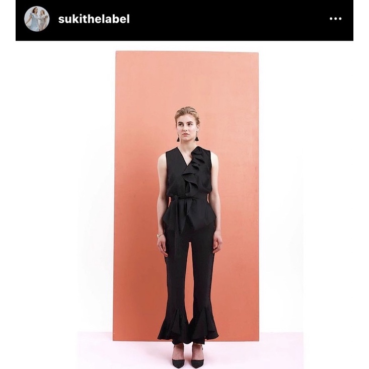 SUKI the label black top (atasan wanita)