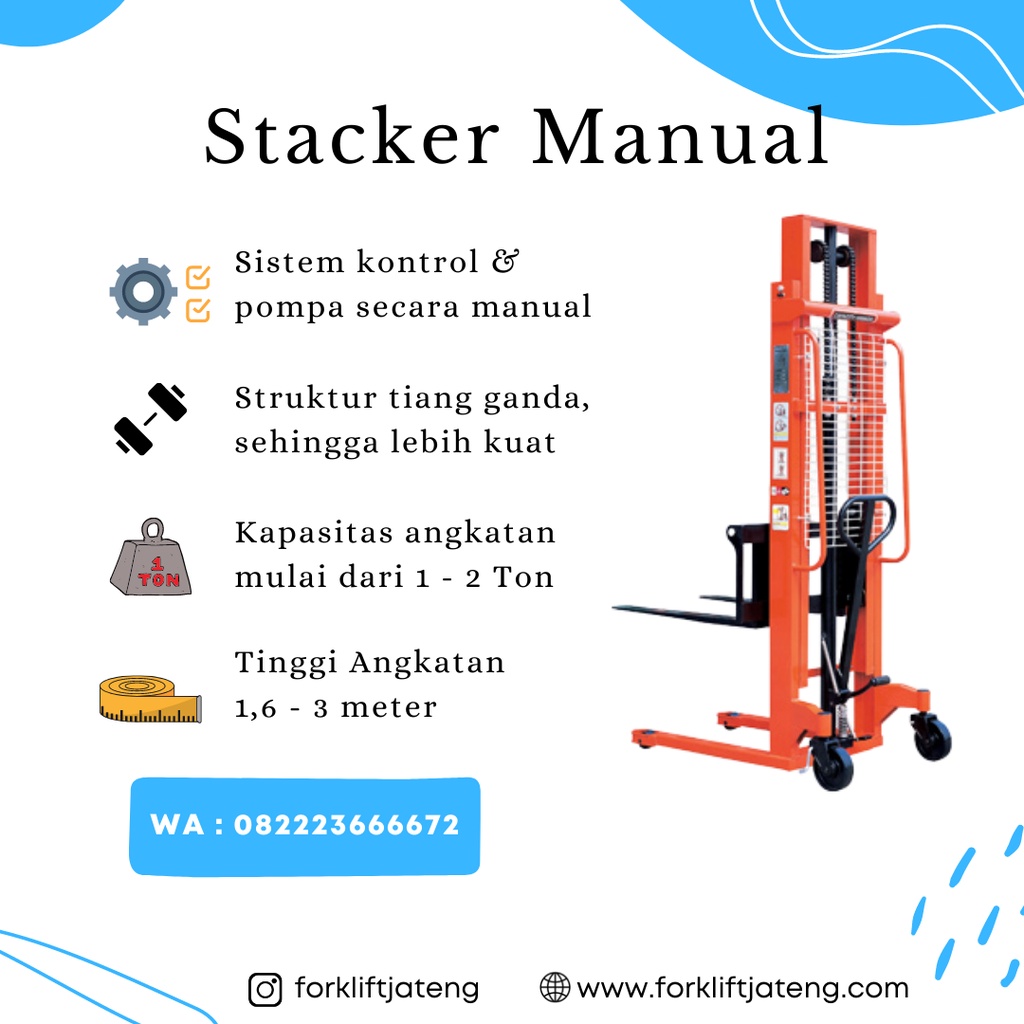 Hand Stacker 1,5 Ton Manual / Stacker 1.5 Ton Dalton Murah bergaransi