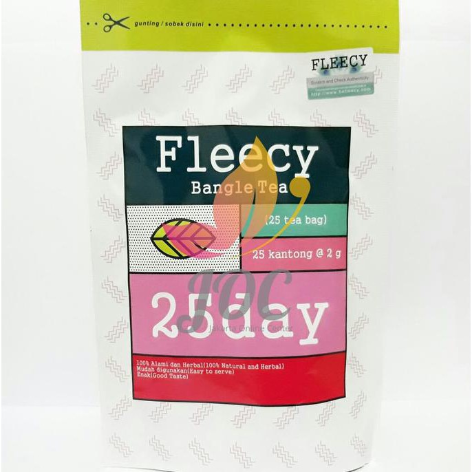 

ENAK Fleecy Bangle Tea / Teh Pelangsing / 25 bag @2gr/ Original 100% TERLEZAT