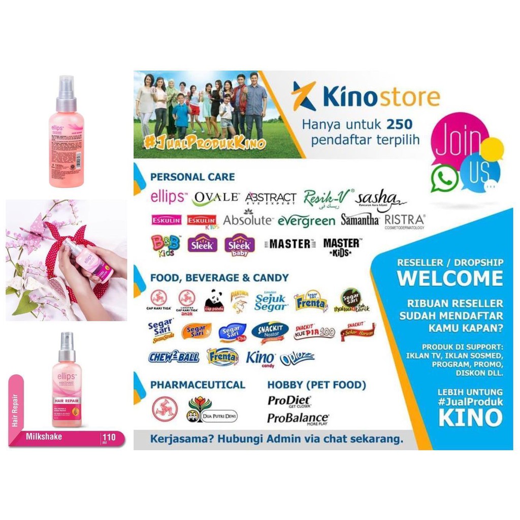 ellips hair milkshake conditioner hair repair botol 110 ml