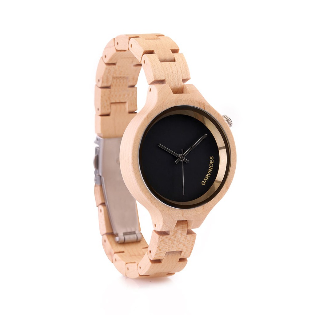 GARVINOES Ivori Simply Jam Tangan Kayu Wanita 38 mm