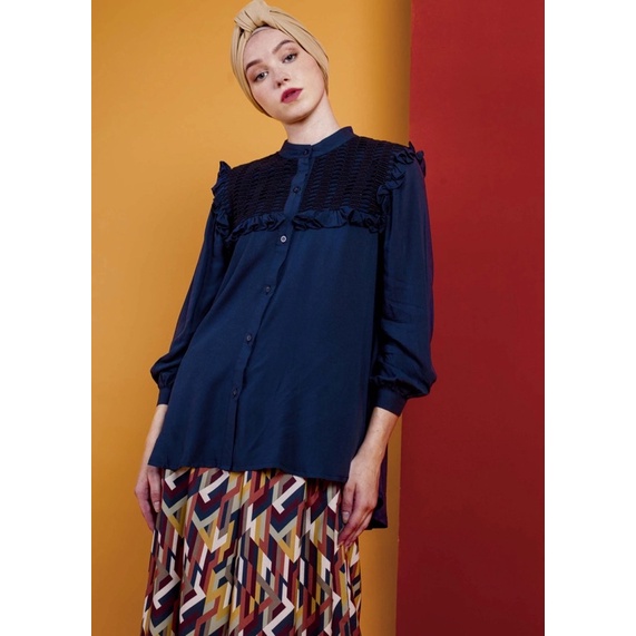 Emily Top Navy Aleza Label