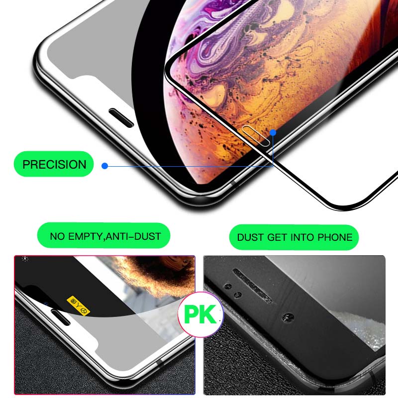 Pelindung Layar Tempered Glass 20d Untuk iPhone 11 12 13 Pro Max 12 13 Mini 13 12 X XR XS Max 6S 6 7 8 Plus