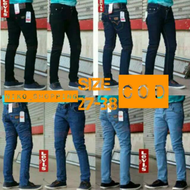  Celana  jeans  pria  skinny slim fit bahan bagus  dan 