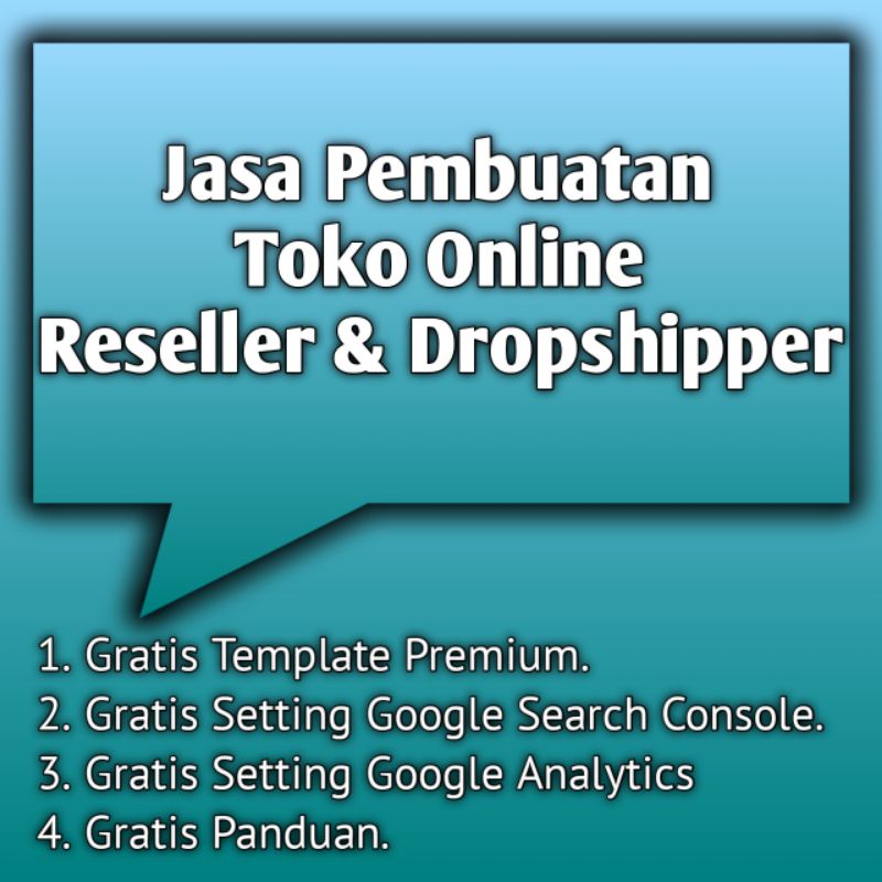 Jasa Pembuatan Website Toko Online Untuk Reseller dan Dropship