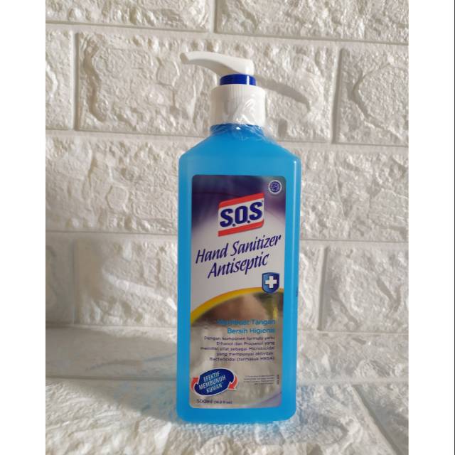Sos Hand Sanitizer Botol 500ml / Hand Sanitizer Sos Cair / SOS Hand Sanitizer