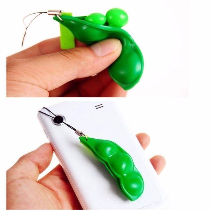 Squeeze Peas Extrusion Bean Mainan Kacang Kedelai Splat Toy Antistress