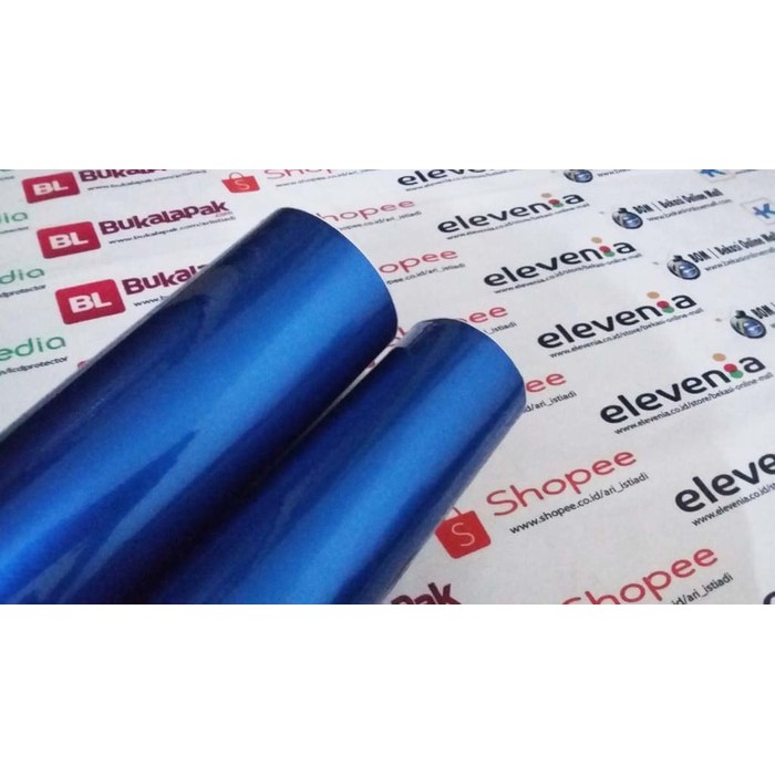 Scotlite Skotlet Stiker Sticker blue biru muda metallic metalik glossy