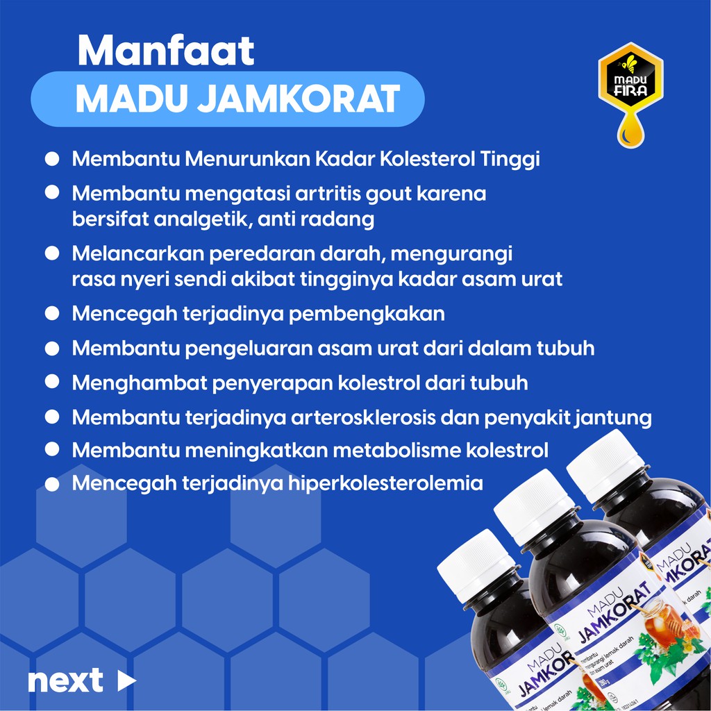 Madu JAMKORAT Terapi Obat Herbal Kolesterol Trigliserida Dan Asam Urat