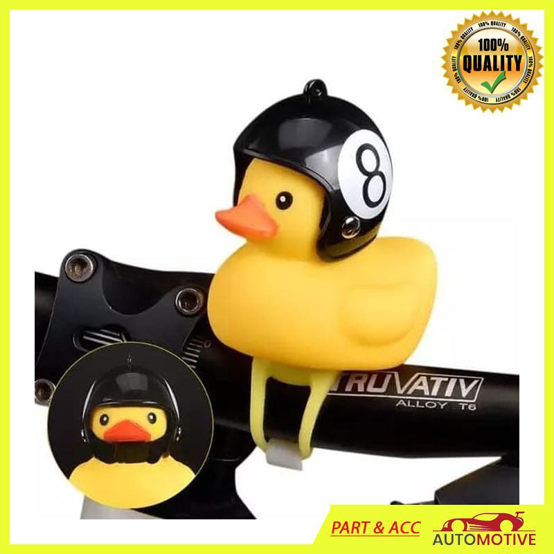 Bebek Helm 8 Ball Lucu + Lampu LED