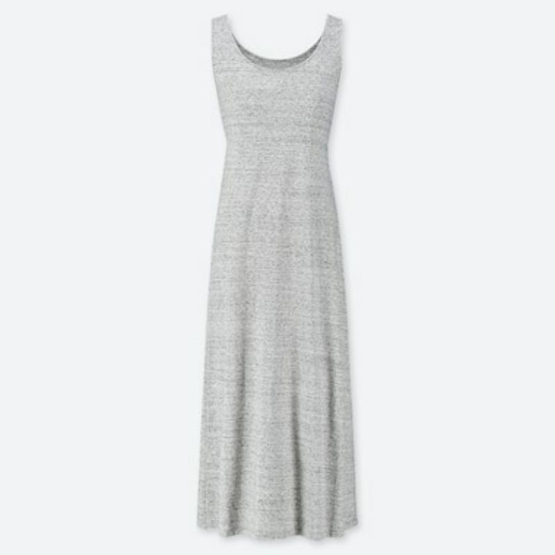 Dress UNIQLO Women Sleeveless Long Bra Dress Gray