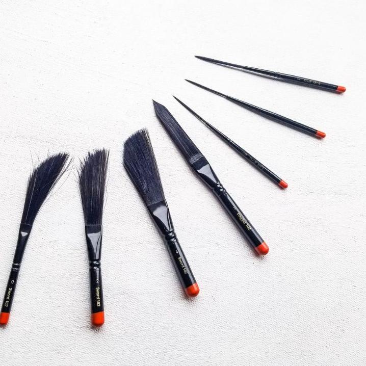 

Flash Sale DEGOYA DE GOYA PINSTRIPE SCROLL BRUSH KUAS LUKIS KALIGRAFI BULU PANJANG ,,