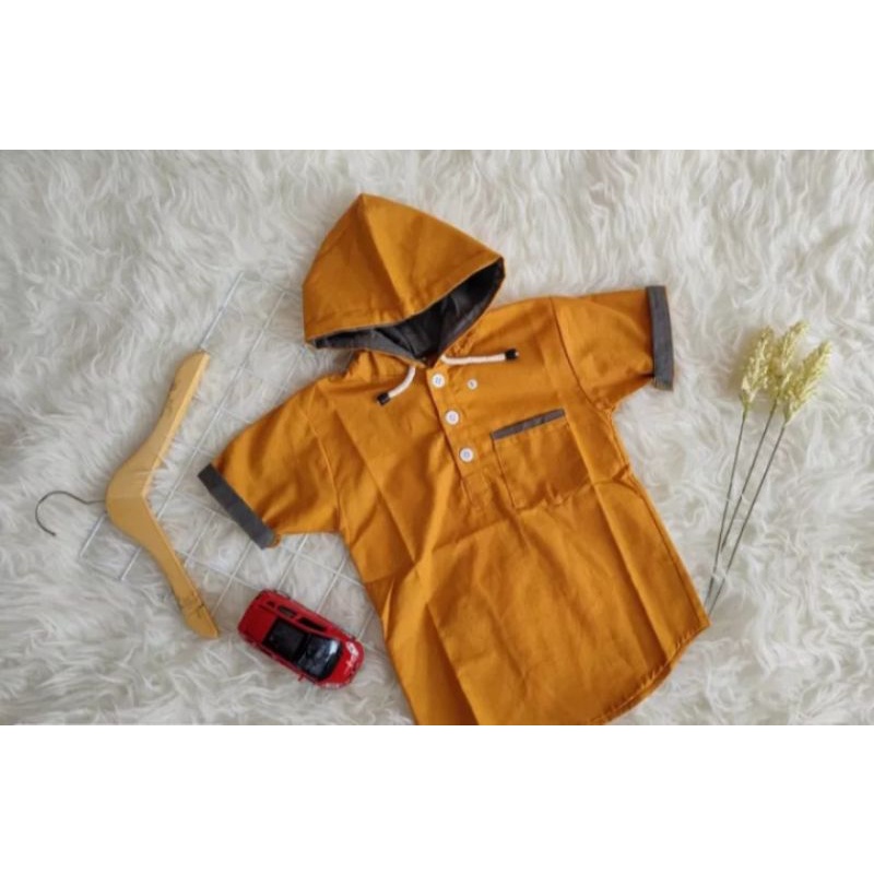 [ READY STOCK ] KURTA KOKO HOODIE ANAK || BAJU KOKO ANAK LAKI LAKI MODEL HOODIE