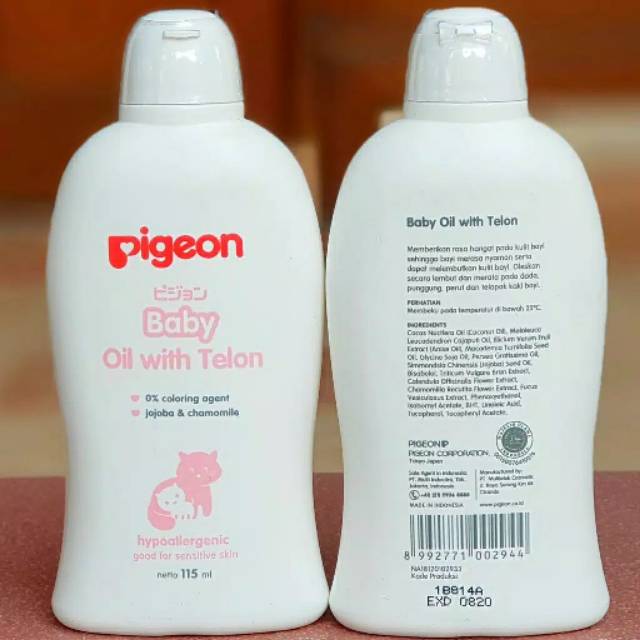 *NEW* Pigeon Baby Oil with Telon 115ml (Minyak Bayi dengan