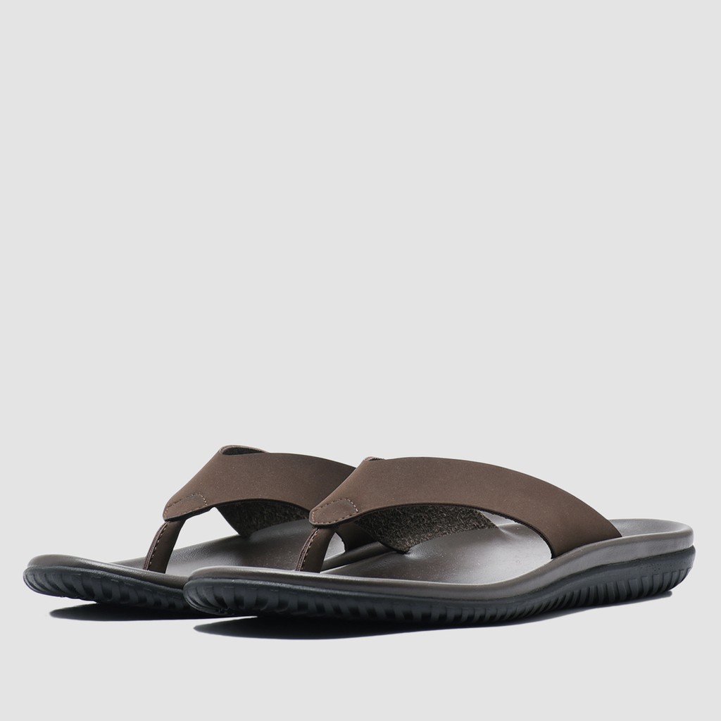 SENDAL JEPIT PRIA BRODO ORIGINAL - SANDAL CASUAL LOOK KEREN Flipper Brown BS