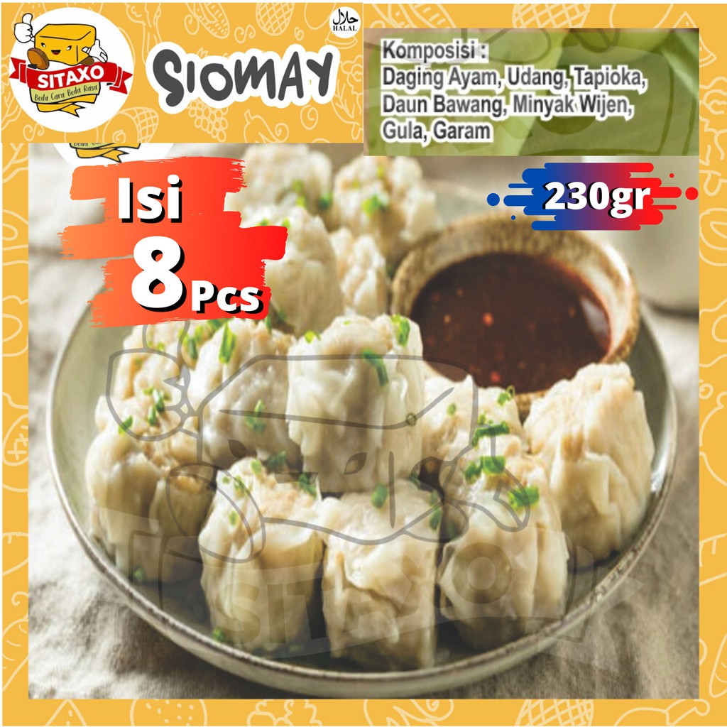 

Siomay Kering Somay Ayam + Saos Sambal| Siomay Frozen Isi 8 pcs