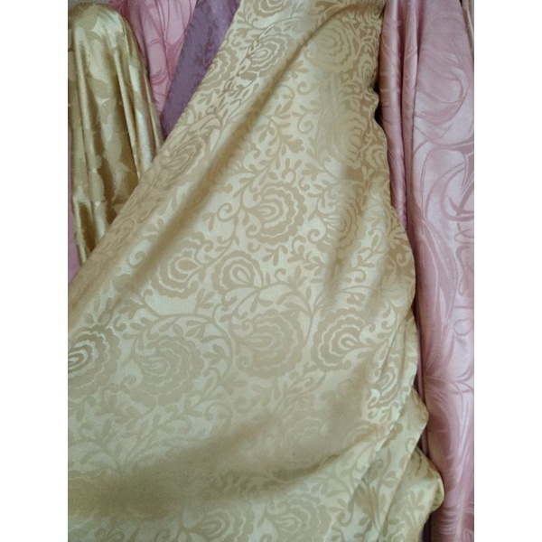 SEMI SUTRA/JAQUARD SILK/Harga per 1/2mtr(0.5)/Jaquard Gliter