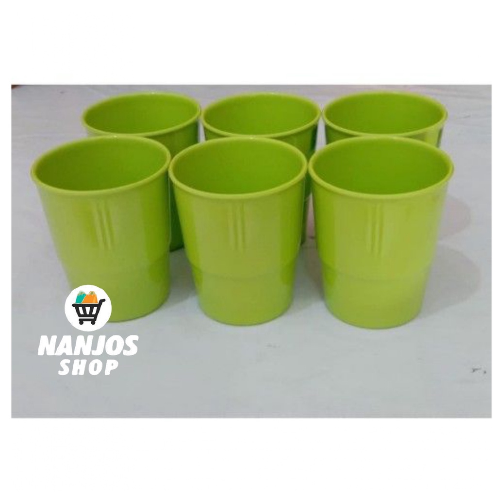 Golden Gelas Air Minum Teh Kopi Melamin 9cm 300ml 1 Set 6 Pcs B0303
