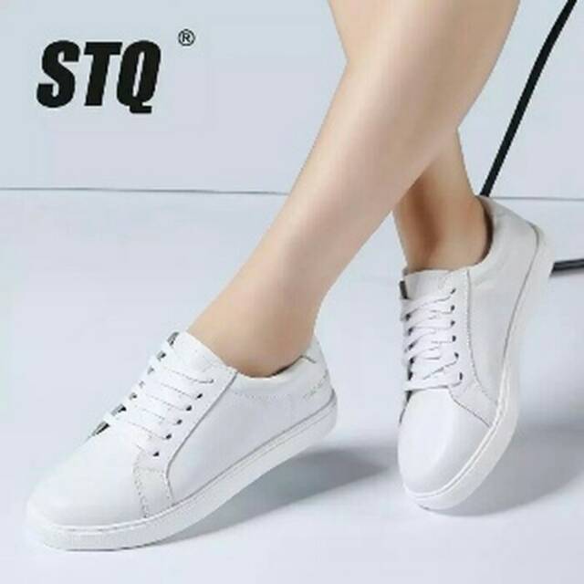 SEPATU WANITA / SEPATU KETS / SEPATU TALI CEWEK / SEPATU MURAH / SEPATU KETS PUTIH