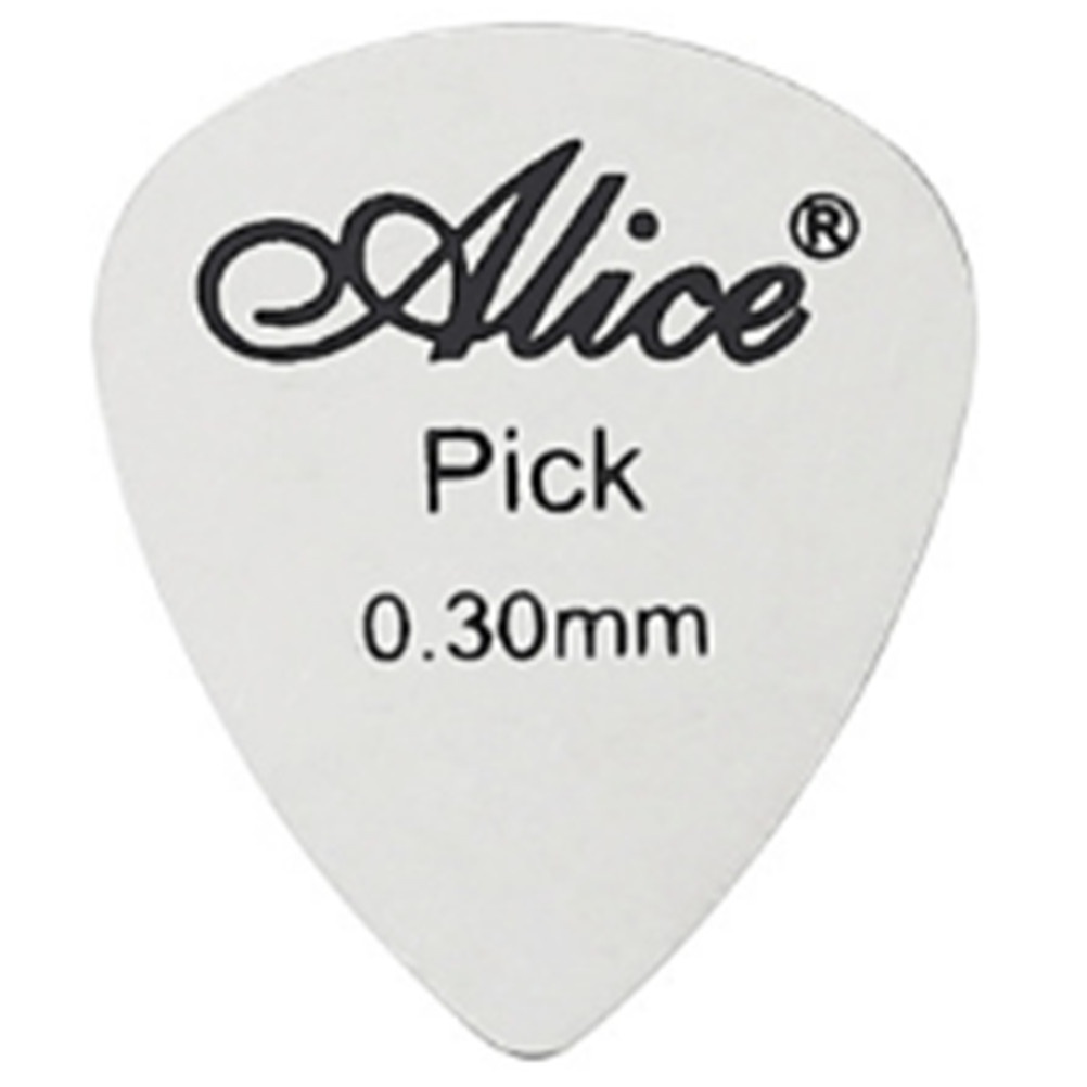 Pick Gitar Bass Ukulele Bahan Logam Tipis 0.3mm