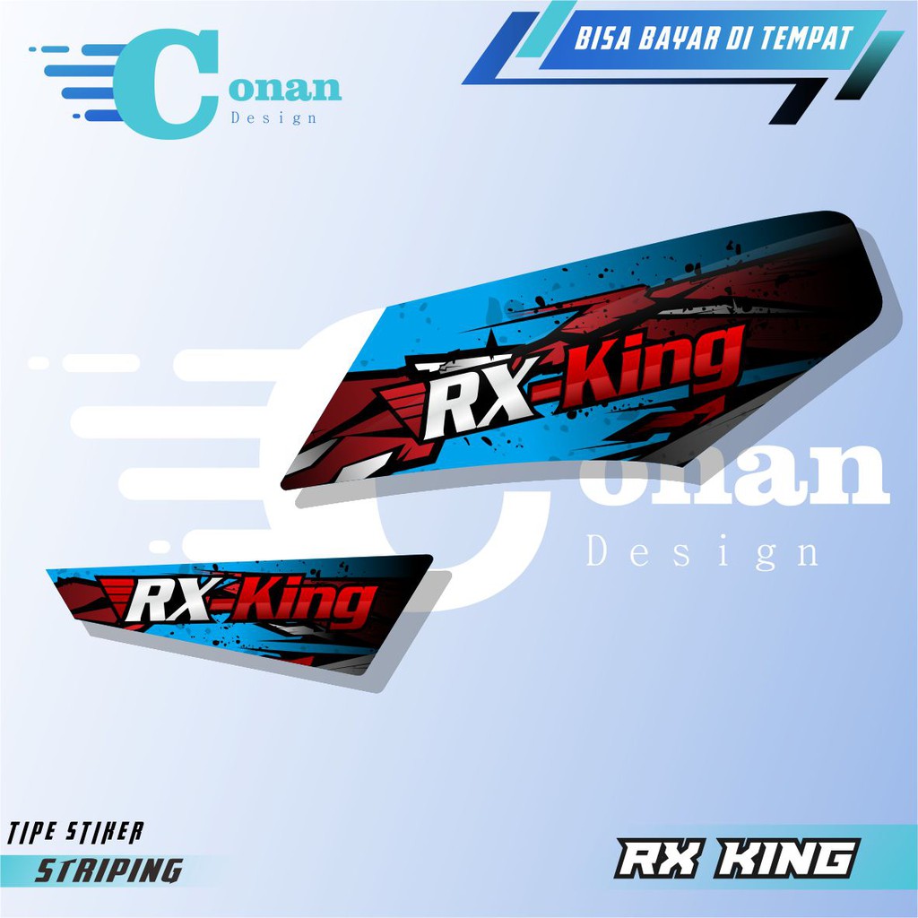 Scotlite Sticker Striping Variasi Yamaha RX King Crack Line Skotlite Motor Variasi