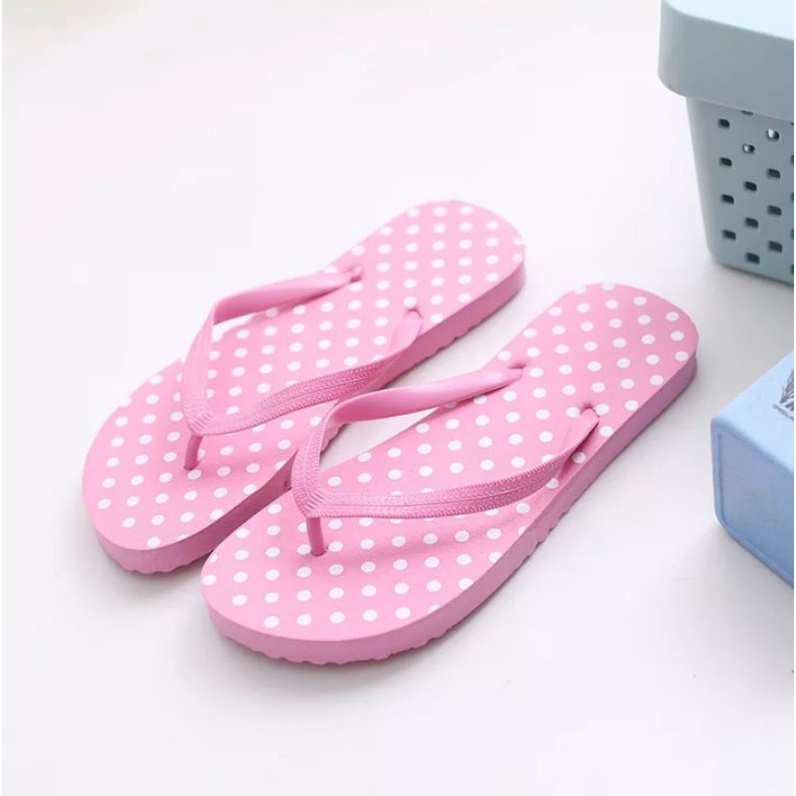 SANDAL JEPIT WANITA MOTIF (POLKADOT)