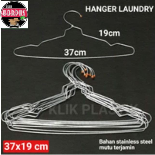 HANGER BAJU STAINLESS STEEL/GANTUNGAN BAJU/KAPSTOK/HANGER LAUNDRY