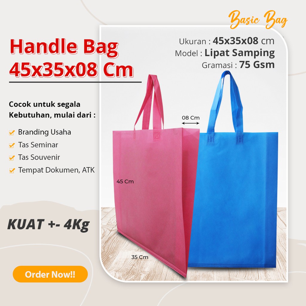 TAS SPUNBOND SABLON LIPAT SAMPING T 45 CM