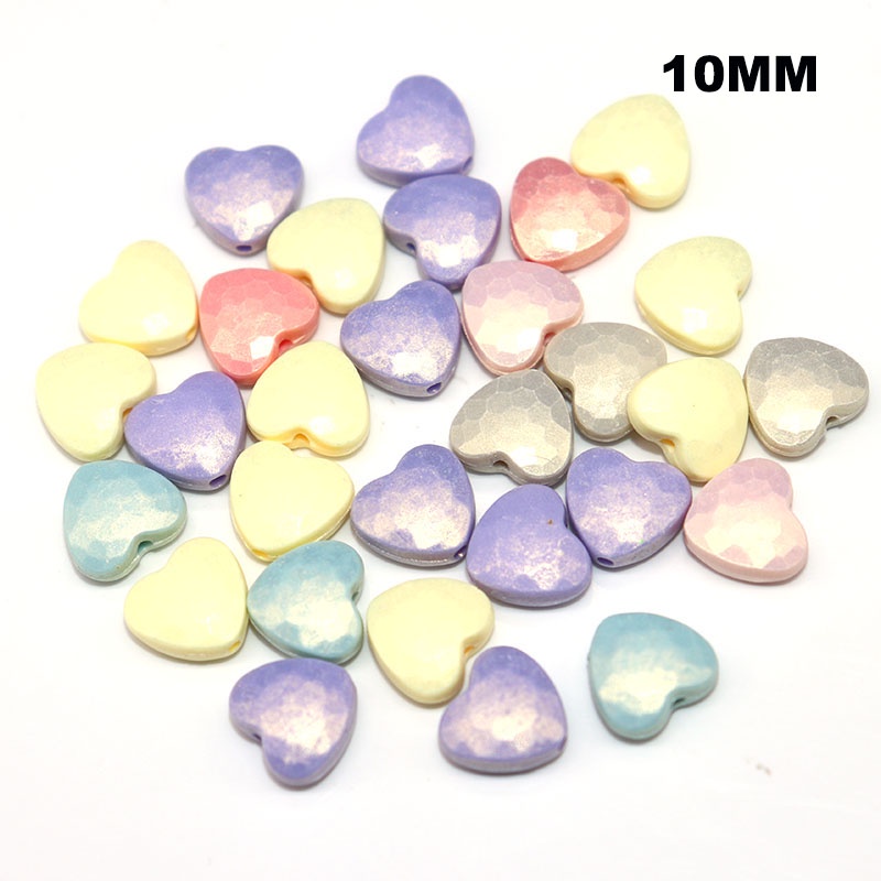 30pcs / lot Manik-Manik Spacer Bulat Warna Macaroon Matte Untuk Membuat Perhiasan Handmade DIY