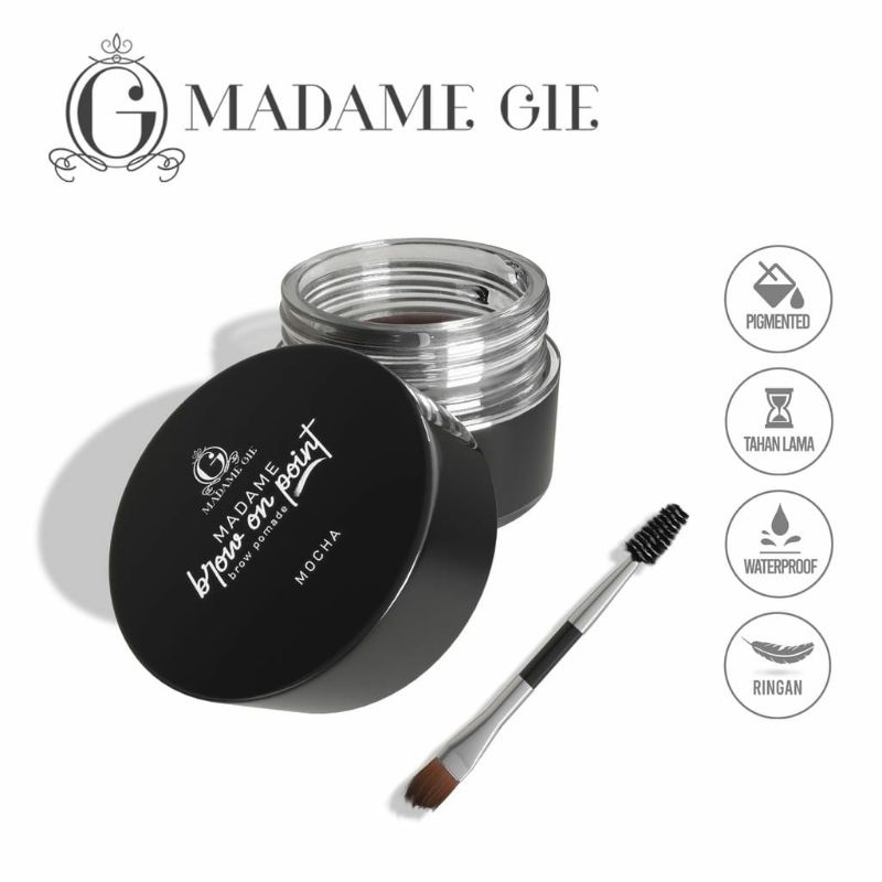 MADAME GIE Madame Brow On Point – Make Up Eyebrow Pomade Cream Pensil Alis